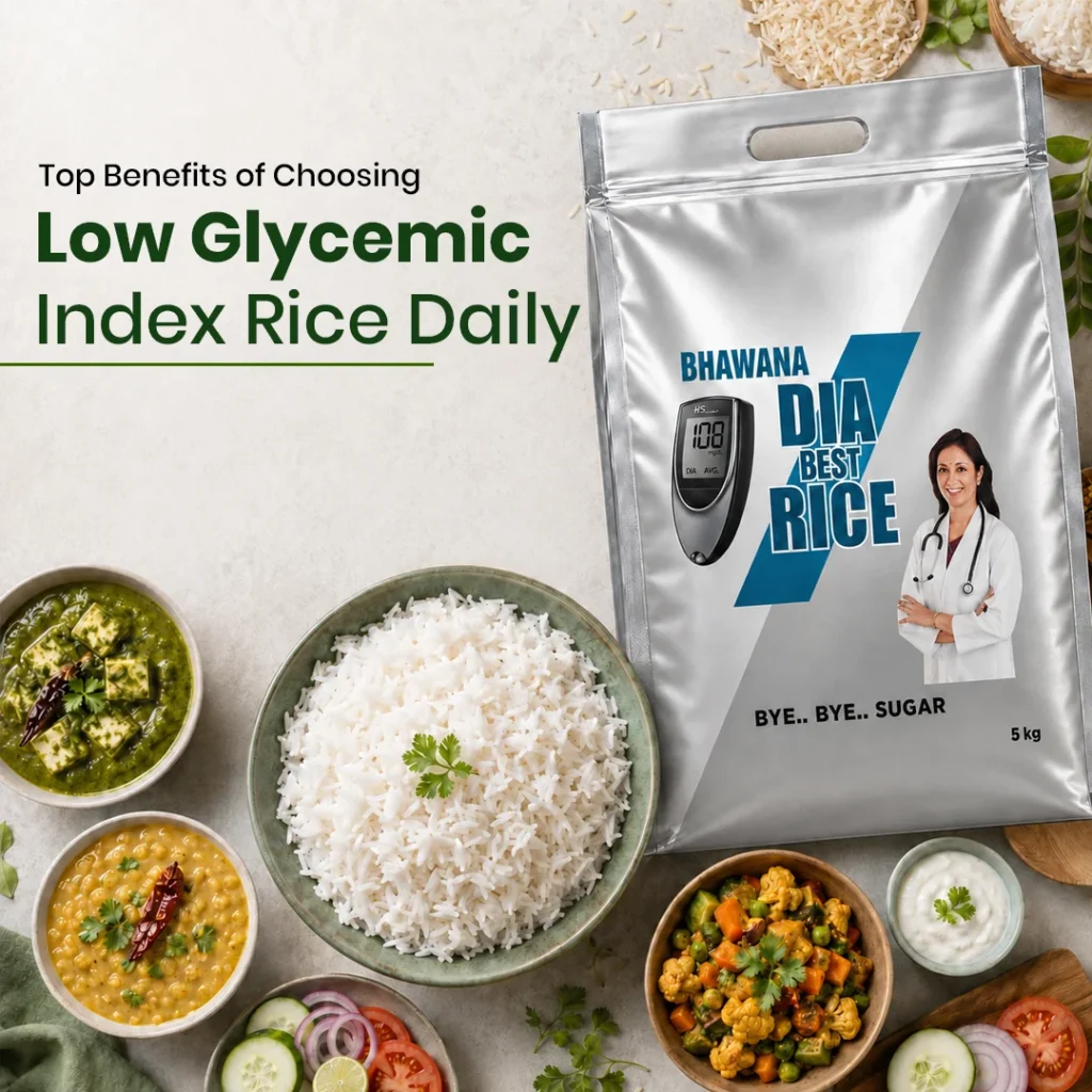 Discover the benefits of low glycemic index rice for better blood sugar management, sustained energy, improved digestion, and healthier daily nutrition.